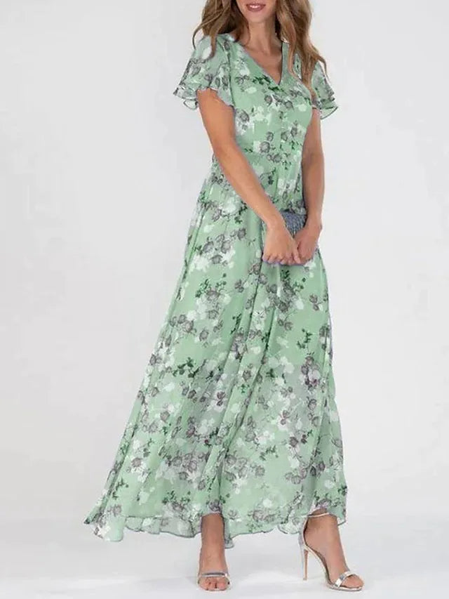Ella | Sødt blomstret printkjole