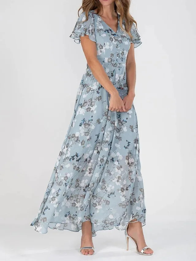 Ella | Sødt blomstret printkjole