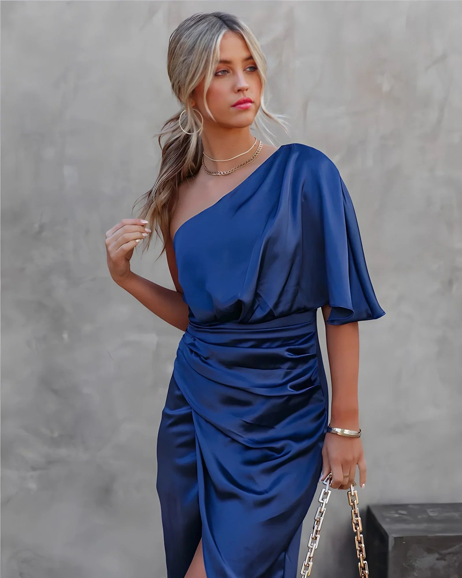 Elle | Silke Satinkjole