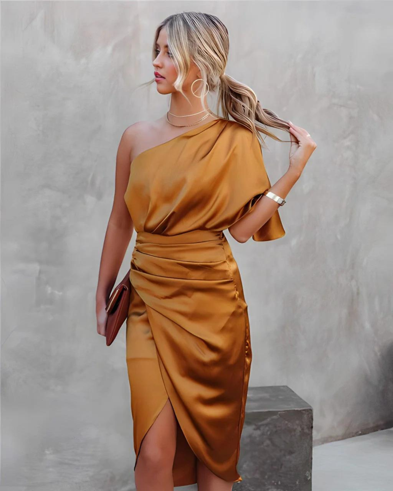 Elle | Silke Satinkjole