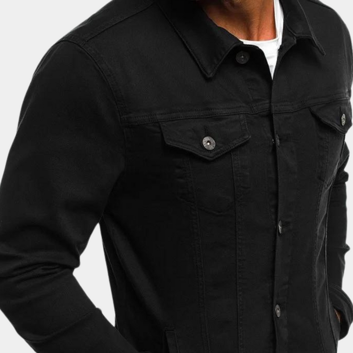 Casual denimjakke til mænd Tidløs stil møder hverdagskomfort